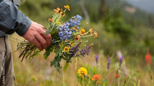 keindahan bunga liar di musim panas