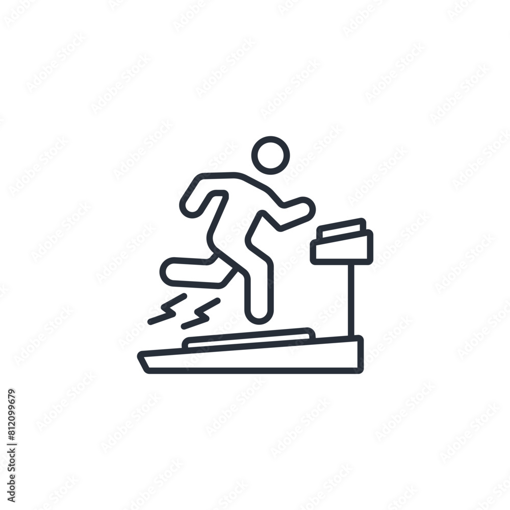 Treadmill icon. vector.Editable stroke.linear style sign for use web design,logo.Symbol illustration. Treadmill icon. vector.Editable stroke.linear style sign for use web design,logo.Symbol illustration.