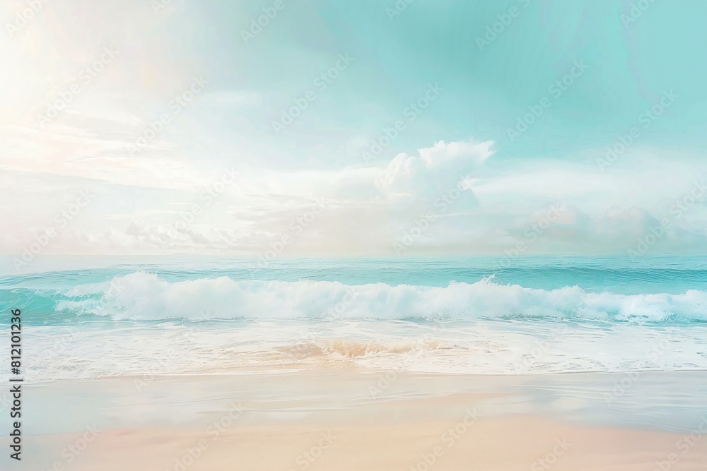 Beautiful tropical beach and sea - Vintage filter and sunflare effect