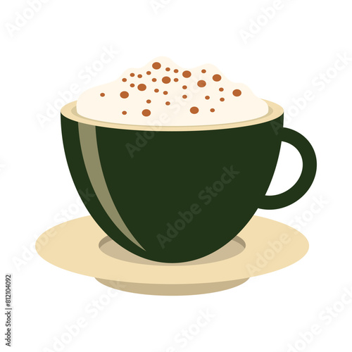 Hot and cold coffee beverage. Different types of drinks set. Espresso, americano cup, cappuccino and latte in paper mug, iced macchiato in glass. Flat vector illustrations isolated on white background