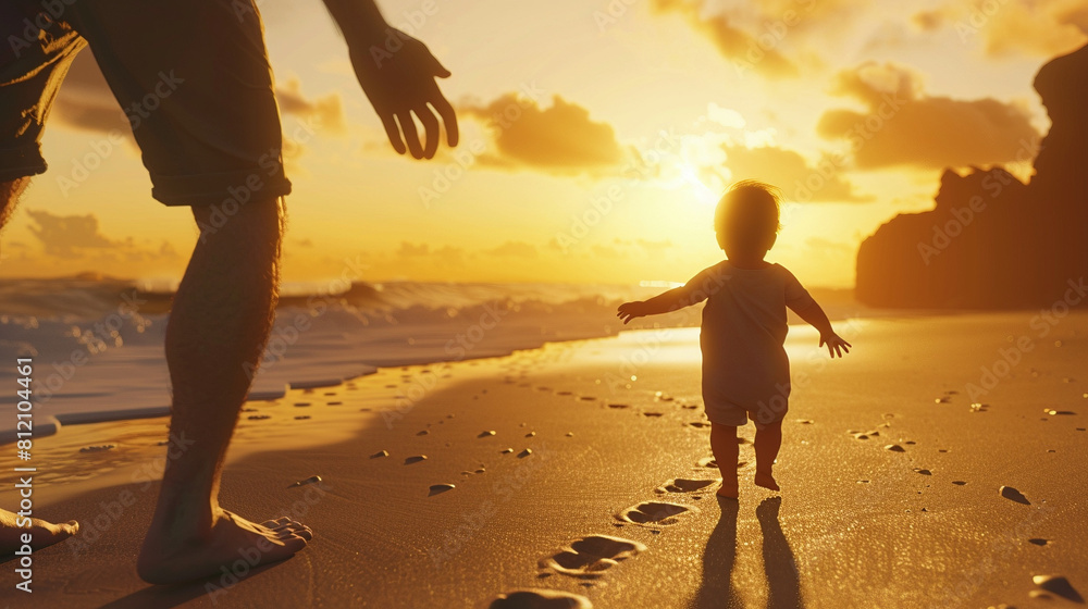 Fototapeta premium First Steps of Independence
