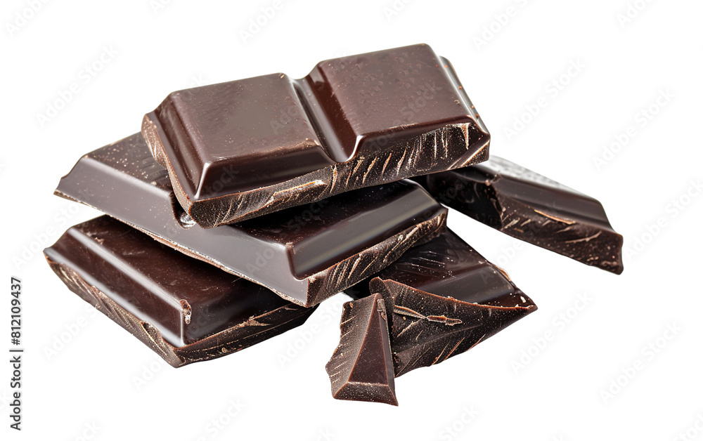 Dark chocolate on white background,png Dark chocolate on white background,png
