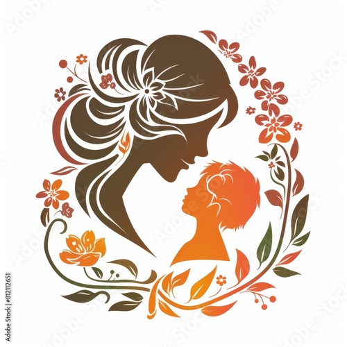 Silhouette of Woman With Flower in Hair