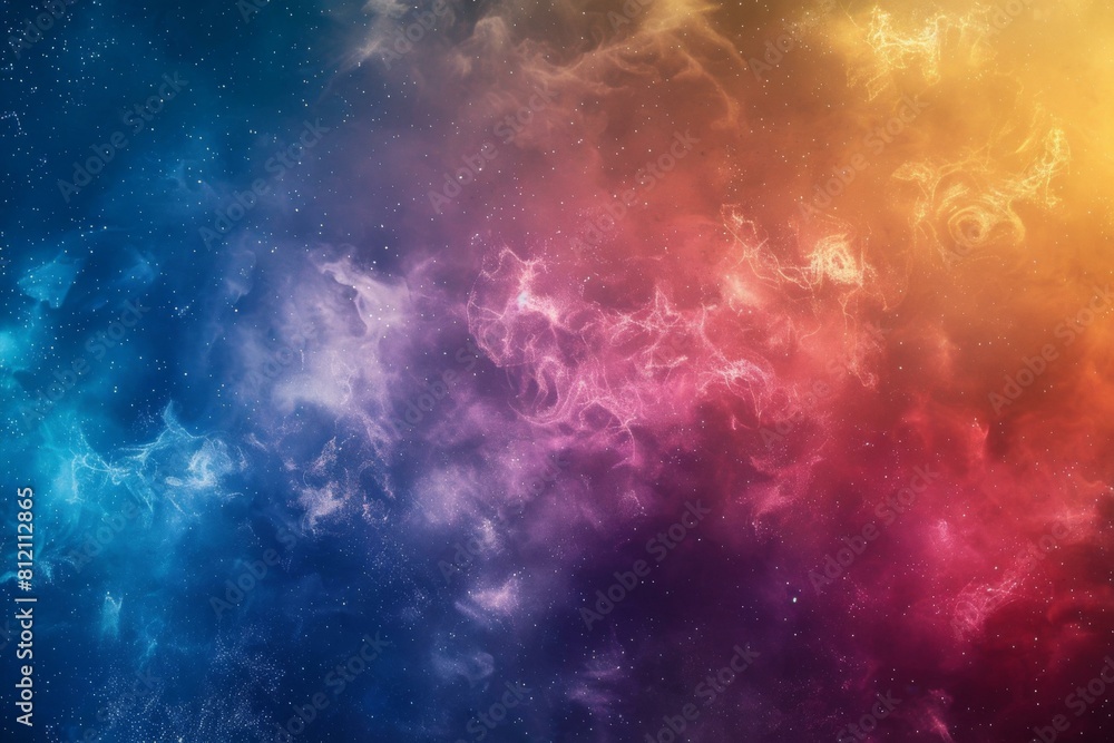 Colorful Cosmic Nebula Background