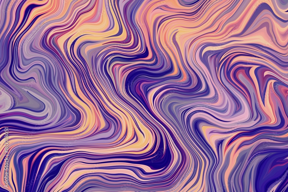 Purple color wavy pattern background design graphic artist accents stylish and vibrant with liquid and fluid effect