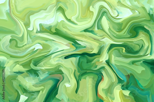 Green wavy pattern background design graphic artist accents stylish and vibrant with liquid and fluid effect