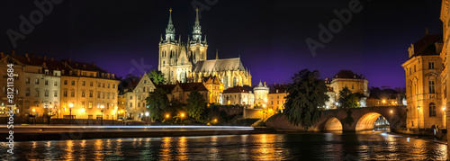 Prague Castle at night