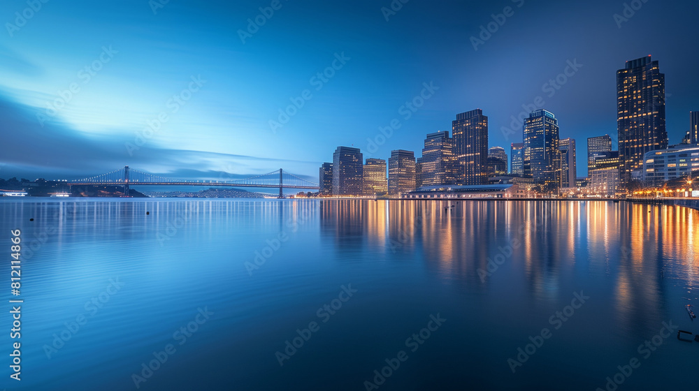 Obraz premium city at night