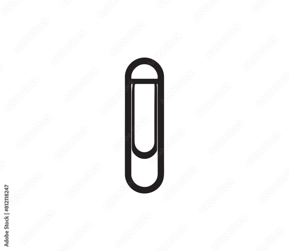 Paper clip icon vector. Paperclip icon vector. Paperclip vector icon Paper clip icon vector. Paperclip icon vector. Paperclip vector icon