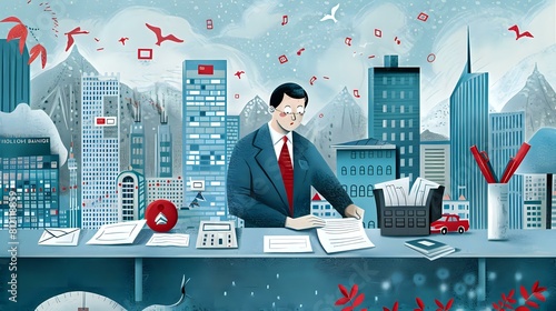 Professional Mortgage Banker guiding clients through the process of home loan applications