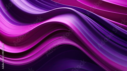 Flowing purple waves creating a luxurious and dynamic abstract background
