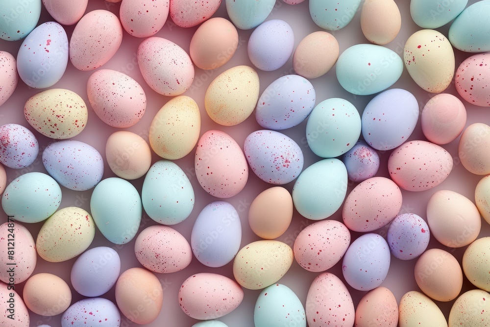 Assorted Candy Eggs Close Up Assorted Candy Eggs Close Up