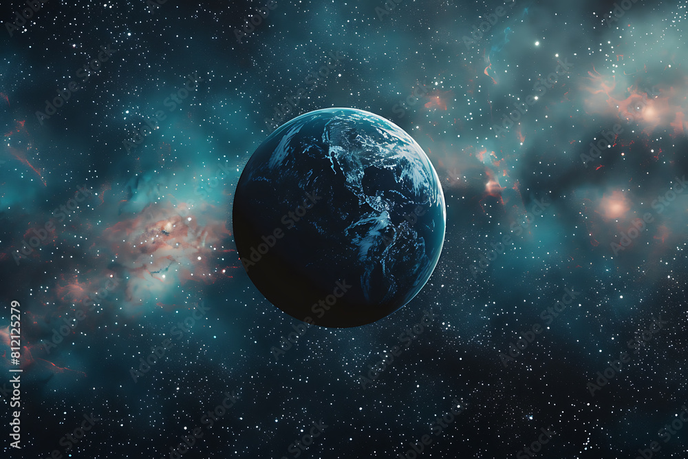 Mesmerizing space scene with stars and galaxies, evoking wonder and exploration