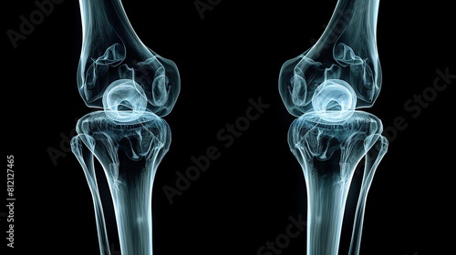 x-ray virtual of Human knee joint