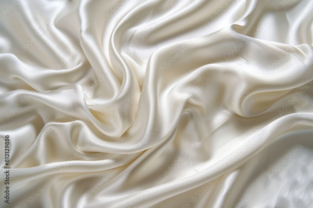 Close-Up View of White Fabric Close-Up View of White Fabric