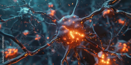 Neurons transmit information to each other via chemical processes.
