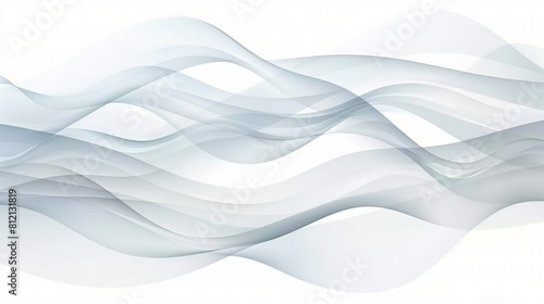 An abstract wave pattern with smooth lines in shades of gray.