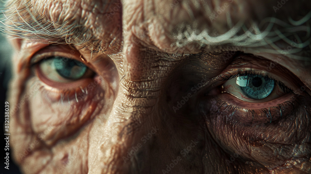 Eyes of Experience: A Senior's Gaze Speaks Volumes Eyes of Experience: A Senior's Gaze Speaks Volumes