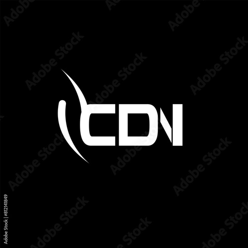 Initial letter CDN logo and wings symbol. Wings design element, initial Letter CDN logo Icon, Initial Logo Template.
