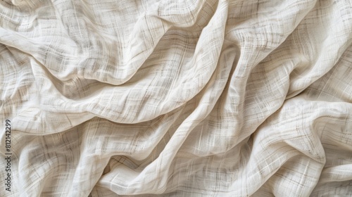 The photo shows a soft, beige-colored fabric photo