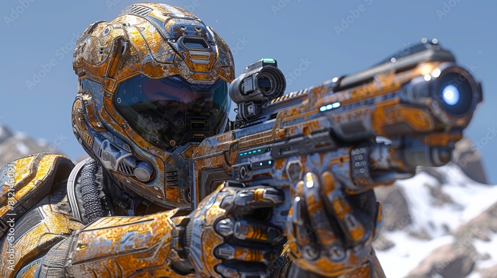 The soldier of the future is here. The AI-powered combat suit gives the wearer superhuman strength, speed, and agility. The soldier of the future is here. The AI-powered combat suit gives the wearer superhuman strength, speed, and agility.