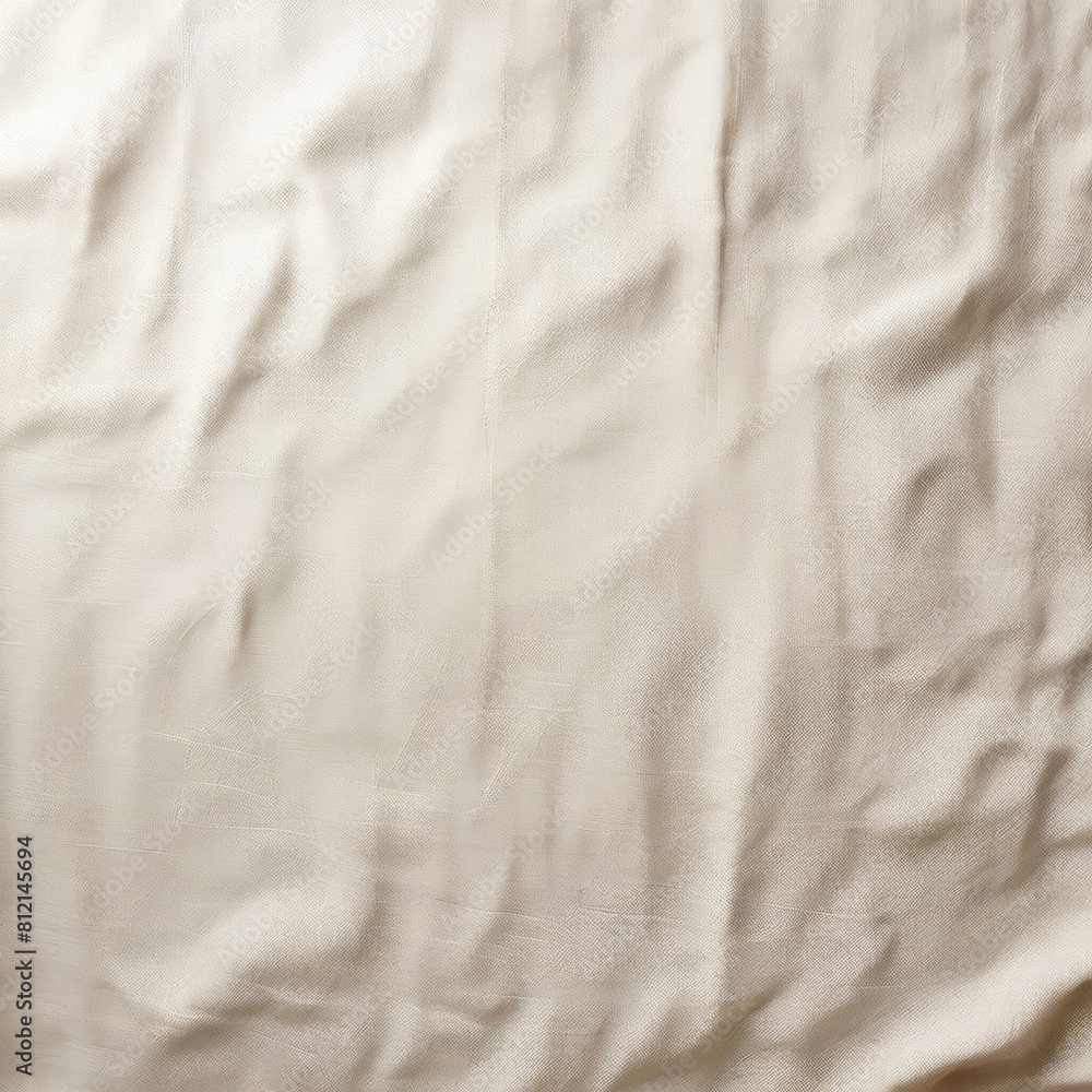 Wrinkled cream linen fabric, full frame background. Wrinkled cream linen fabric, full frame background.