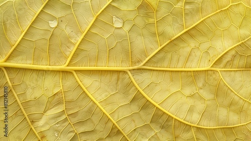 Yellow leaf texture background. photo