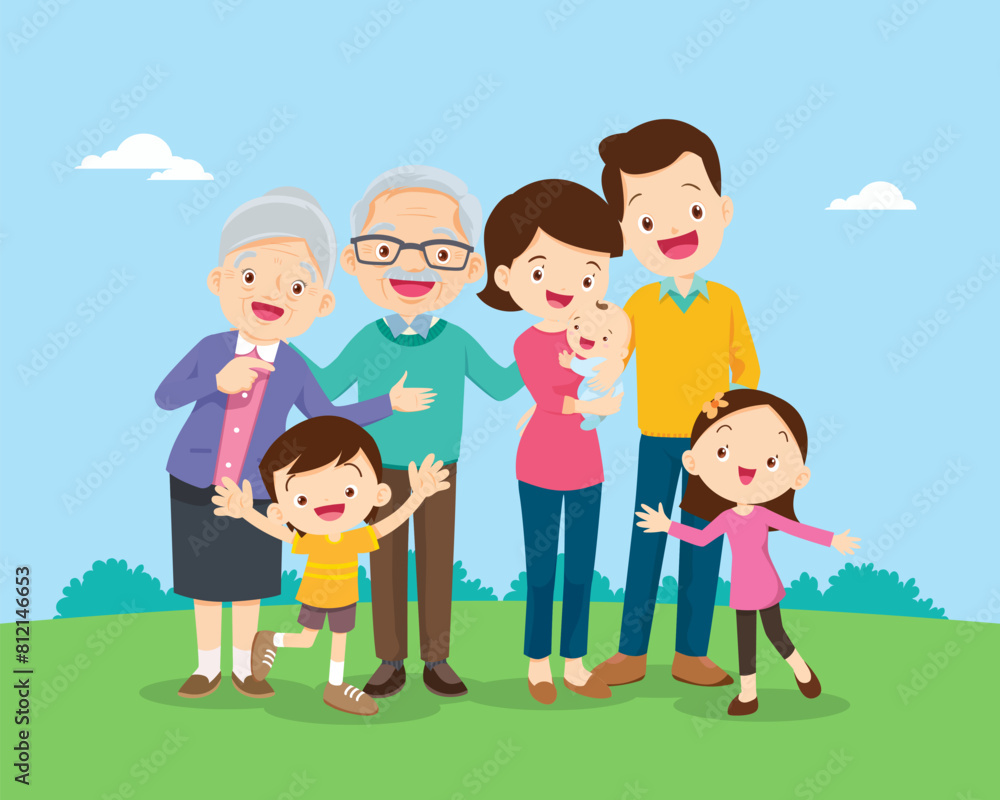 Big happy multi-generational family siblings relatives portrait Big happy multi-generational family siblings relatives portrait