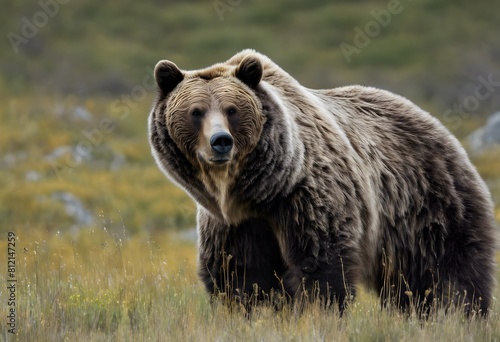 A view of a Grizzly Bear in the forest