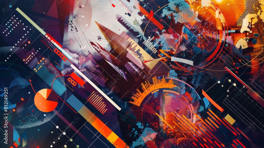 Economy trends background for business idea and all art work design. Economy trends background for business idea and all art work design.