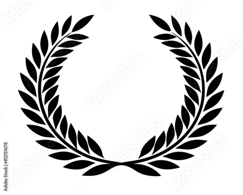 Circular laurel foliate icon 