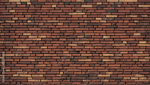 Red Brick Wall Background Pattern: Rustic and Textured Design