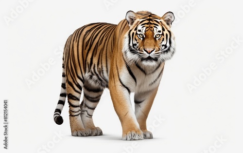 Tiger on a Pure White Background © PNG 