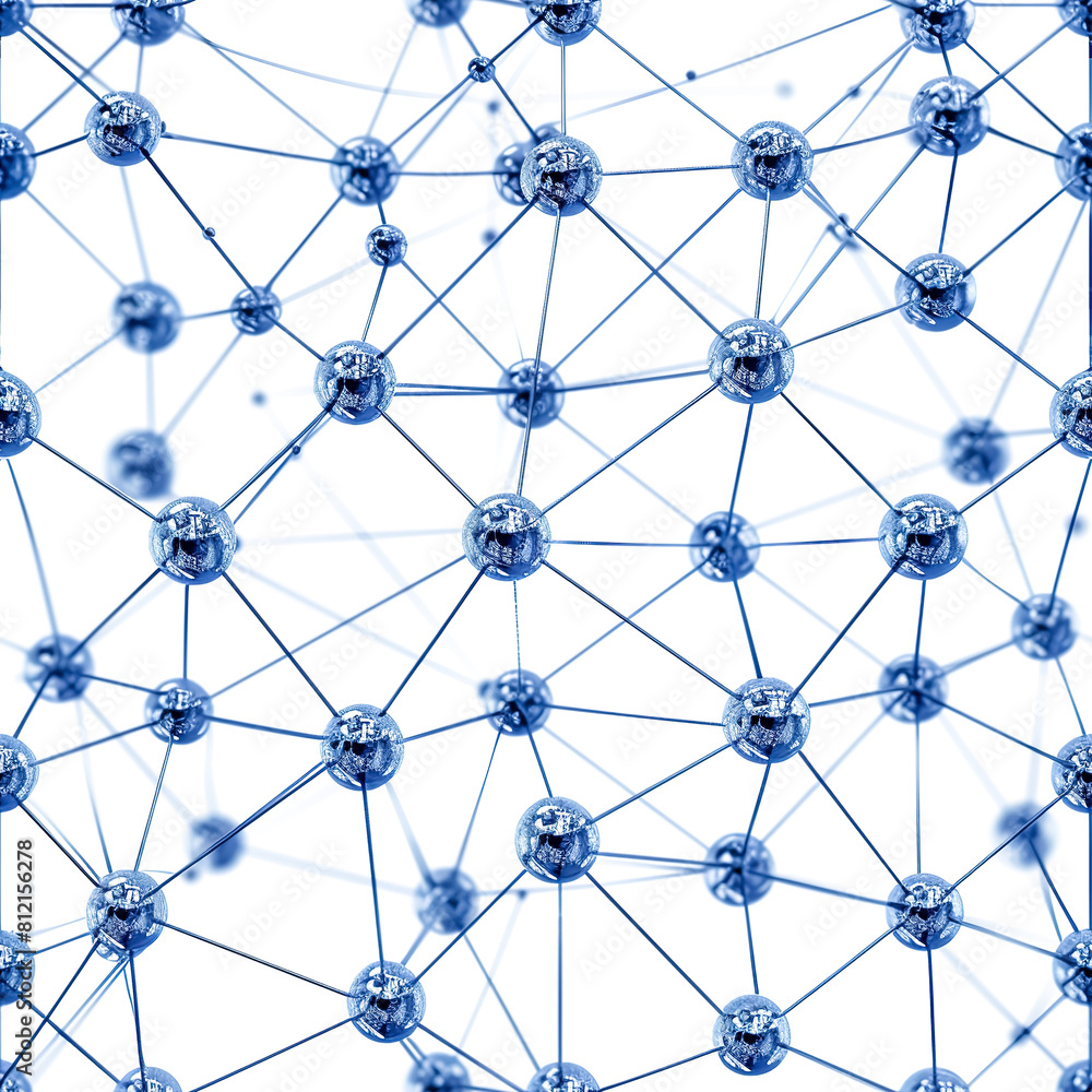 Seamless abstract blue network structure on white background Seamless abstract blue network structure on white background