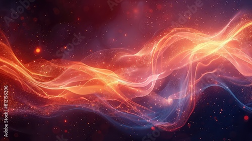 Abstract texture background with glowing particles