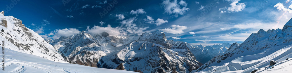 Alpine Panorama. Generative AI