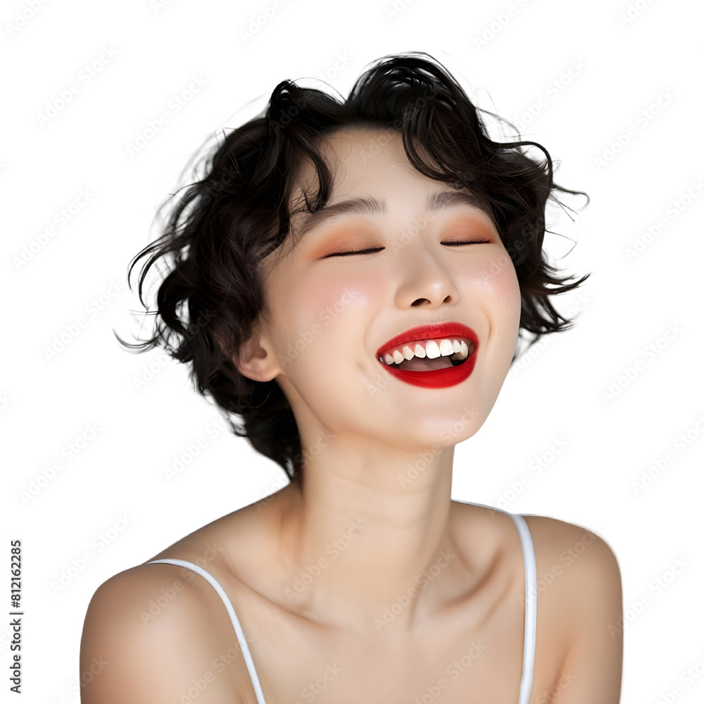 Korean Female model with bold makeup png Korean Female model with bold makeup png