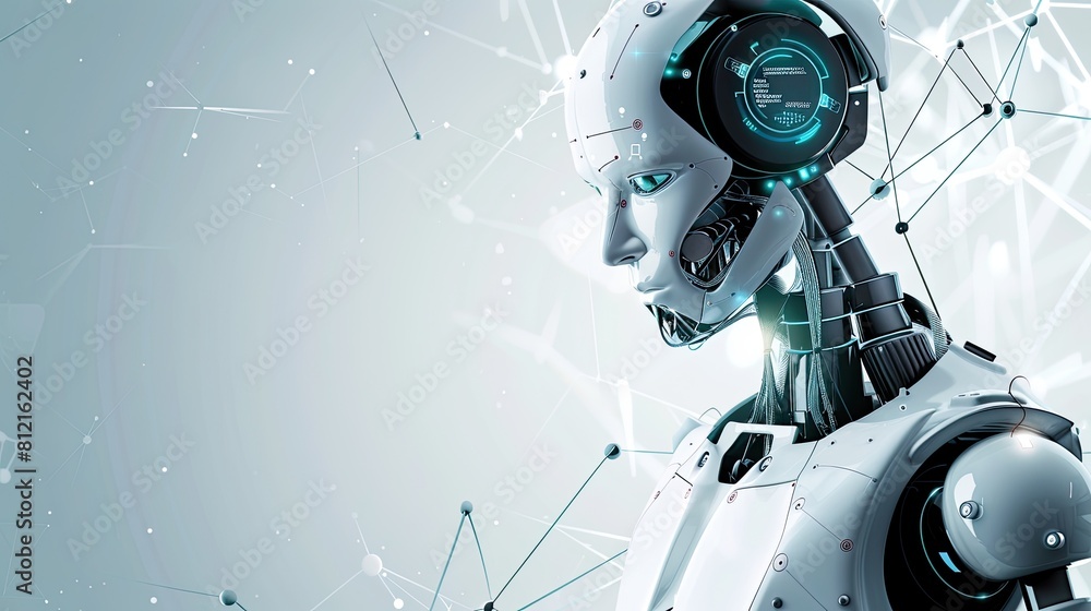 Futuristic Medical Robotics: Clean PPT Template in Green and Navy Stock Futuristic Medical Robotics: Clean PPT Template in Green and Navy Stock