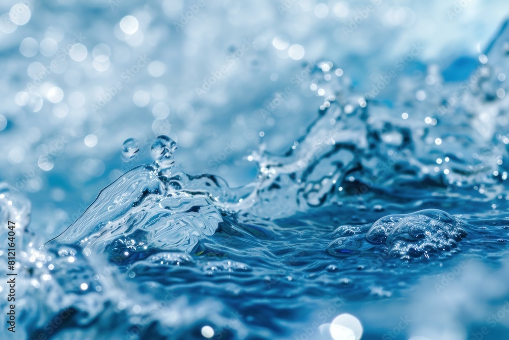 Captivating Water background. Surface ripple summer. Generate Ai Captivating Water background. Surface ripple summer. Generate Ai