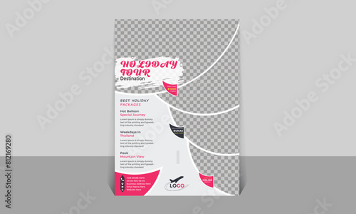 Traveling flyer template design
