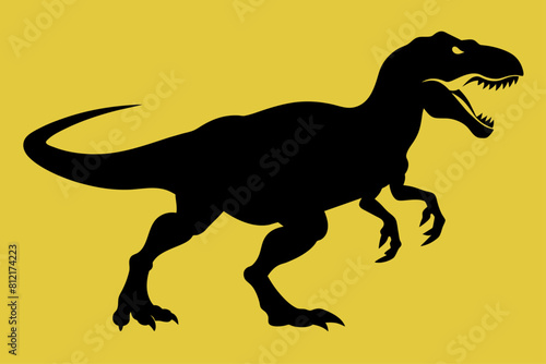 Silhouette of tyrannosaurus