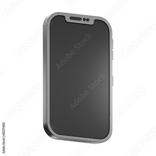 Premium online shopping phone icon 3d rendering on isolated background