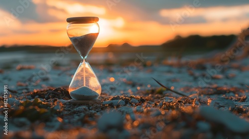 Hourglass of Opportunity A Timepiece Dictating the Protagonists Pivotal Decision photo