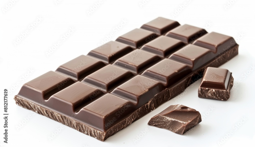 chocolate bar isolated on a white background chocolate bar isolated on a white background