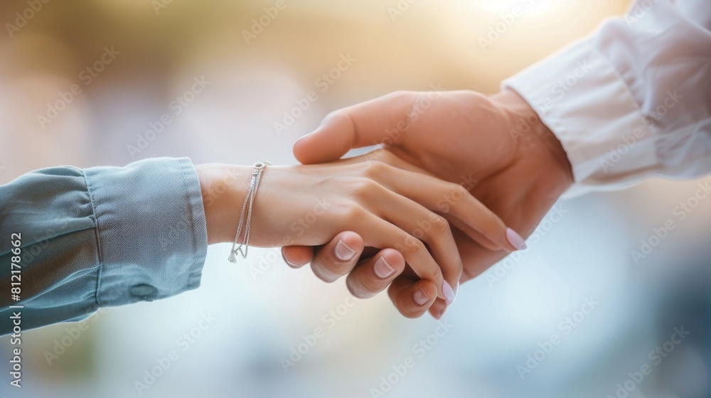 A Firm Handshake Close-up A Firm Handshake Close-up