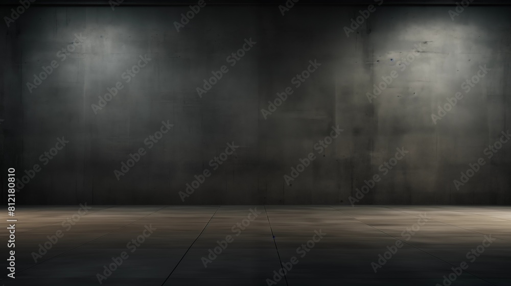 A Vast and Desolate Room with Textured Concrete Walls in Grayscale A Vast and Desolate Room with Textured Concrete Walls in Grayscale