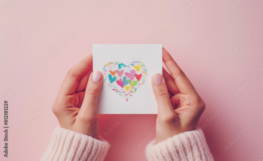 Inspirational Message on a White Card: A Close-Up Inspirational Message on a White Card: A Close-Up