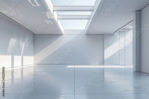 Empty hall of modern architectures   
