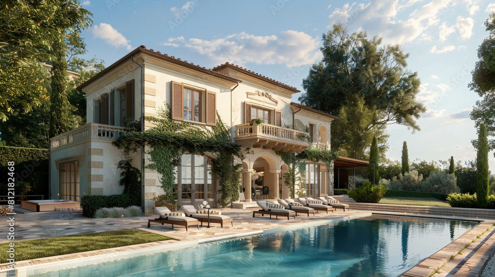 Beautiful mansion in the Tuscany region, Italy