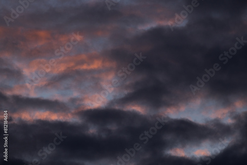 Abstraction of evening sky